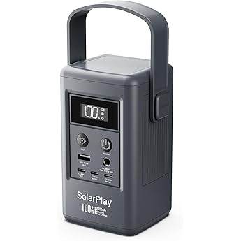 AFERIY Generador EléCtrico PortáTil De 100 W, 99,2 Wh/31 000 mAh, Carga RáPida Dual USB-C PD3.0, Carga Solar, ProteccióN De Seguridad 6 En 1, Ideal Para Viajes, Acampadas Y Emergencias, Negro