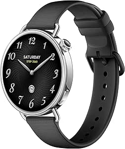 Xiaomi Watch S4 41mm, Smartwatch, Diameter 41mm, Ultralight Body 32g, Menstrual Forecast, 150+ Sports Modes, Security Features, Xiaomi HyperOS 3, Fluorinated Rubber Strap (Black)