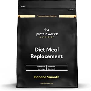 THE PROTEIN WORKS Dietary Meal Substitute | Mild Banana | Nutrient Rich | Immune System Boosting Vitamins | Affordable, Healthy & Fast | 2kg