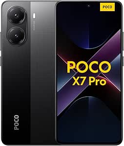 XIAOMI POCO X7 Pro 12+256GB Smartphone, CrystalRes 1.5K 120Hz AMOLED Display, MediaTek Dimensity 8400-Ultra, 50MP Camera, 90W HyperCharge, Charger Not Included, Black (ES Version)