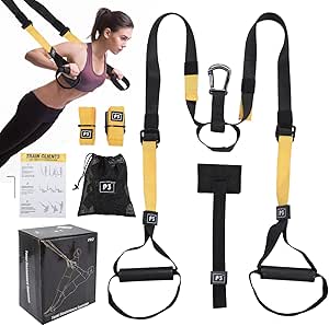 Sling Trainer Full Body Suspension Training System Portable Fitness Straps Heavy Duty Exercise Bands for Home Gym