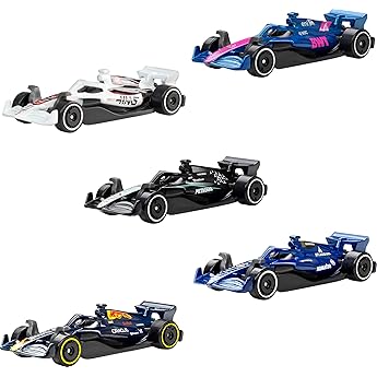 Hot Wheels Premium Formula 1 Coche de Carreras Mercedes-AMG Petronas Formula One Team W15, vehículo de Juguete metálico a Escala 1:64 con neumáticos Real Riders y chasis y carrocería Metal, JBM16