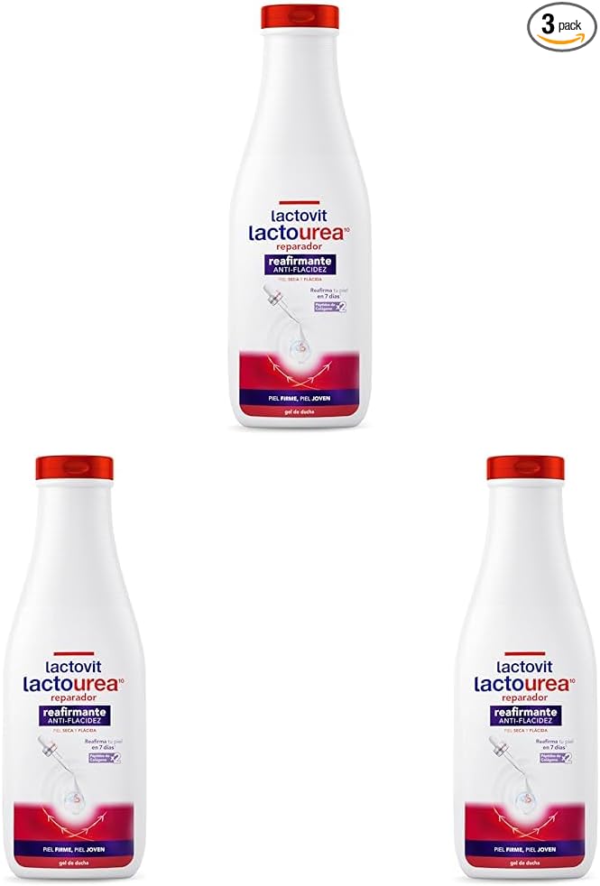 Lactovit - Gel de Baño Reafirmante Lactourea 550 ml – Repara y Reafirma la Piel Seca y Flácida – Con Urea ProLactic10 y Péptidos de Colágeno – Piel Más Firme en 7 Días – Aprobado por Dermatólogos