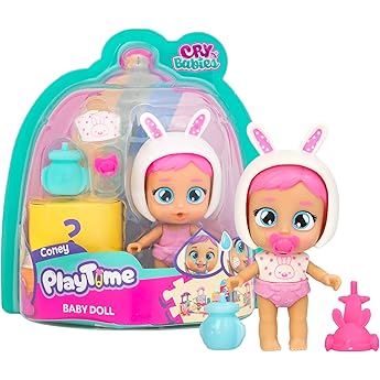 Bebés Llorones Playtime Day Care Crawling Lady, Mini Muñecas, con 5+ Accesorios, Gatea Y Llora Lágrimas De Verdad, con una Revelación Mágica, Juguete para Niños de 4 a 6 Años