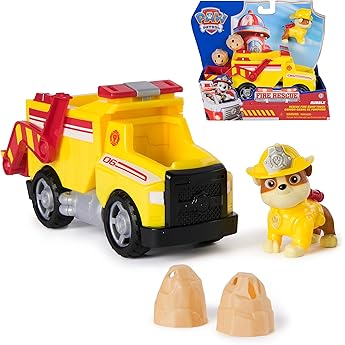 Rubble & Crew - Pack Camión y Figura Wheeler - Patrulla Canina Juguetes - 6066528 - Juguetes Niños 3 años + - Regalo Niño 3 años +