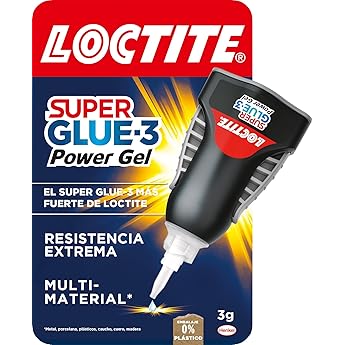 Loctite Super Glue-3 Power Gel Mini Trio, gel adhesivo flexible y resistente, pegamento instantáneo para superficies verticales, pegamento transparente extrafuerte, 3x1g