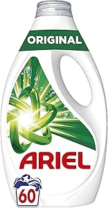 Ariel Liquid Washing Machine Detergent 60 Washes, Original, Soap Improved Cleaning in Colder Cycles with Exclusive Cold Cleaning Technology