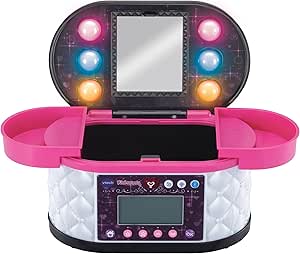 VTech - Secret Makeup Case, Interactive Jewelry Box, Personal Code, Mirror, Toy Children +5, Color Black, LCD Screen, Magic Activities, Bluetooth, Radio, ESP Version