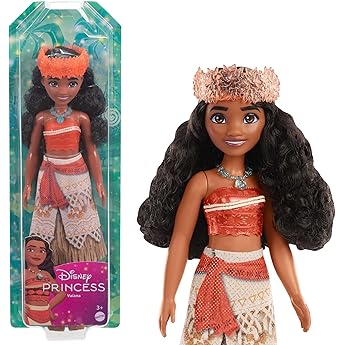 Mattel Disney Vaiana 2 Juguetes, Conjunto de 2 muñecas hermanas con atuendos característicos, mascota Heihei, accesorios de coco y cesta inspirados en la película, JBT66
