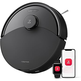 roborock Q7 M5 Robot Aspirador y Fregasuelos 2 en 1 de 10000 Pa, Robot Vacuum con Doble Sistema Antienredos, Navegación PreciSense LiDAR, Controlado por App y Comando por Voz, Blanco