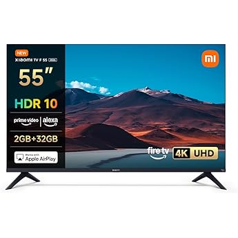 XIAOMI TV S Mini 55, Diseño sin Bordes, Google TV, QD-Mini LED, 1200 nits de Brillo máximo, Alta tasa de refresco 4K de 144 H,Ultra Fluido para Gaming, Dolby Vision IQ & Dolby Atmos,Google Assistant