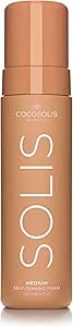 COCOSOLIS SOLIS Medium Self Tanning Lotion for Face & Body - Natural & Long-Lasting Intensive Tan Mousse with DHA from Plant Origin (200ml)