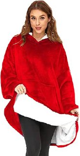 Sudadera Manta Mujer - Batamanta Mujer y Hombre de Polar y Franela con Mangas y Capucha - Sudadera Noches de Invierno