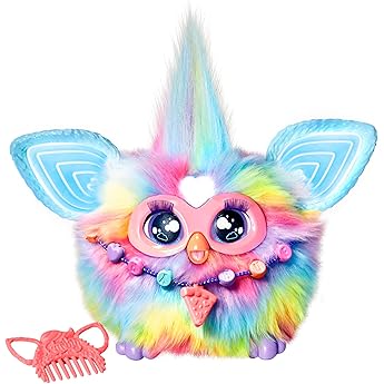 Hasbro Furby Tie Dye - Peluche electrónico para niños y niñas a Partir de 6 años, Peluche con Sonidos, Luces y 5 Modos de Voz, Juguete para Fiestas coleccionables, Multicolor