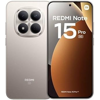 XIAOMI REDMI Note 15 Pro - Smartphone de 8+256GB, Pantalla AMOLED FHD+ de 6,77, MediaTek Helio G200-Ultra, cámara de 200 MP, batería de 6500 mAh, Cargador no Incluido, Azul Glaciar (Versión ES)