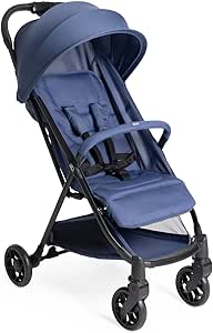 Chicco Urbino Stroller, From Birth to 22 kg, Baby Stroller, Automatic One-Handed Folding, Compact and Lightweight, Canopy with UV50+ Protection, Adjustable and Reclining Backrest, Blue