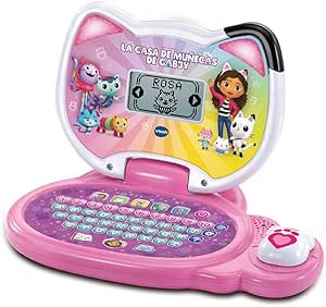 VTech - Gabby's Dollhouse Educational Computer, Electronic Toys for Kids 3+ Years, LCD Screen, Learning Games and Activities, ESP Version