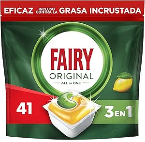 Fairy Original All In One Dishwasher Capsules Lemon, 41 Capsules