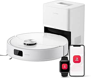 roborock Q10 S5+ 10000 Pa 2-in-1 Robot Vacuum and Floor Mop, Dual Anti-Tangle, Obstacle Avoidance, 7 Weeks Self-Emptying, PreciSense LiDAR Navigation, App Control, White