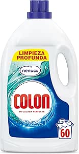 Colon Nenuco Washing Machine Detergent, Suitable for White and Colour Clothes, Gel Format – 60 Washes, 60 Doses