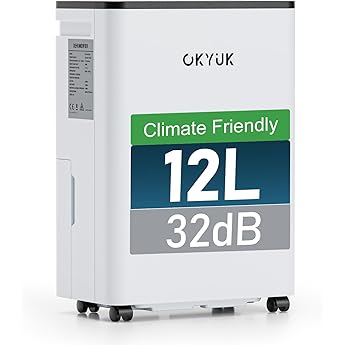 12L/día Deshumidificador, Drenaje Continuo, Deshumidificación Auto, Modo de Sueño, 24HTimer ENC/APAG, Deshumidificadors Bajo Consumo, Brindándote una Experiencia Cómoda y Seca