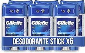Gillette Clear Gel Deodorant And Antiperspirant Sport Triumph For Men, 70 ml (Pack of 6)