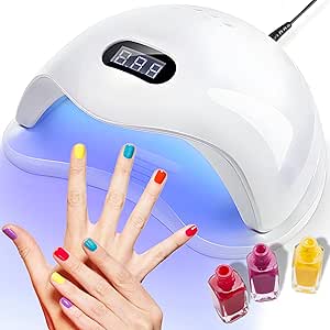 Retoo - 48W UV Gel Lamp, Professional Quick Nail Dryer with 4 Timers, LCD Display for Nail Polish, Gel at Home and Salon, Color