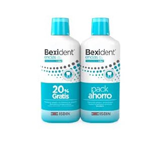 ISDIN Bexident Gums Daily Use Mouthwash with CPC + Cymenol, 20% Free Saving Pack, 2 x 500 ml, Packaging May Vary