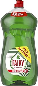 Fairy Ultra Original Líquido Lavavajillas 1250ML Fórmula Efectiva Que Deja Los Platos Relucientes, Impresionante Poder Antigrasa