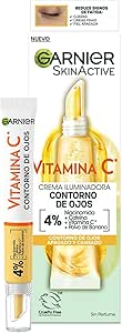 Garnier Eye Cream with 4% Vitamin C + Niacinamide + Caffeine + Banana Powder, Illuminating Anti-Dark Circles Treatment - 15ml