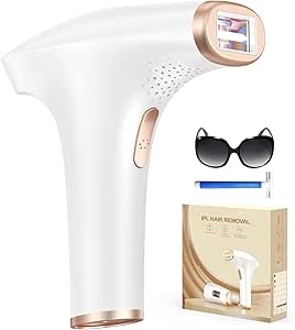Haarlosy IPL Painless Laser Epilator, Pulsed Light Epilator 3 Advanced Functions, Laser Hair Removal 9 Energy Levels for Women and Men, Ideal for Face, Bikini and Body GLY01