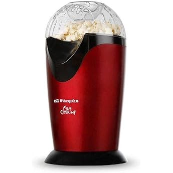 VINATO Maquina Palomitas sin Aceite, Palomitero Portátil 1200W, Operación de un Solo Botón, Fácil Limpieza para Hogar Fiesta Camping