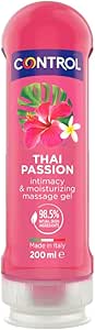 CONTROL 2 in 1 Body Massage Gel, Clear, 200 ml (Pack of 1)