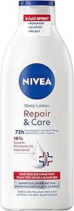NIVEA Body Lotion Repair & Care Body Cream for Very Dry Skin and Tension Relief Body Lotion with Glycerin, Niacinamide and Provitamin B5 (400ml)