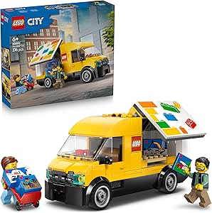 LEGO City LEGO Toy Truck - Model Delivery Van with 2 Minifigures, Wheelbarrow, Pallet and Boxes - Birthday Gift for Children 6+ - 60500