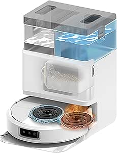 iRobot Roomba Plus 505 Combo with AutoWash Base Multi-Function and Self-Cleaning, DualClean Mops with PerfectEdge, PrecisionVision IA, Clearview Pro LiDAR, Hot Air Dry Mops, 75 Days Self-Empty_B
