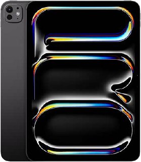 Apple iPad Pro de 11 pulgadas (M4): Ultra Retina XDR, 1 TB, cámara frontal de 12 Mpx en horizontal y trasera de 12 Mpx, Wi-Fi 6E, autonomía de sol a sol, Vidrio nanotexturizado - Negro espacial