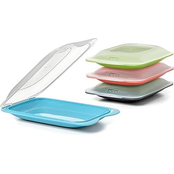 Tatay Porta Embutidos Fresh | Set de 4 Estándar | Tupper Embutido Nevera | Tapa Extraíble, Apilable | Apto Congelador, Microondas y Lavavajillas | Libre de BPA, 17 x 3,2 x 25,2 cm, Colores Pastel