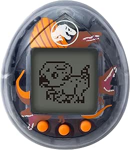 Bandai NT90997 - Tamagotchi Nano Jurassic Brown - Brown Version Dino Spinosaurus - Tamagotchi Animal Interactive - Small Nano Format - Virtual Animal Dinosaur to Raise - Children's Toy of 8