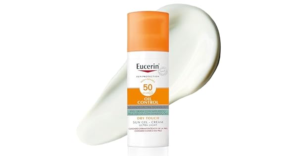 Eucerin Sun Gel Crema Oil Control Dry Touch FPS 50 50 ml proteccin solar facial 50 con filtros UVAUVB crema solar para piel grasa y propensa al acn crema de sol con textura ultraligera