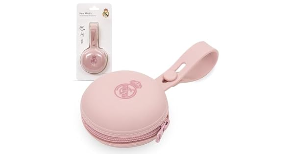 Interbaby  Portachupete de Silicona Real Madrid RosaApto para Microondas Apto para LavavajillasLibre de BPA