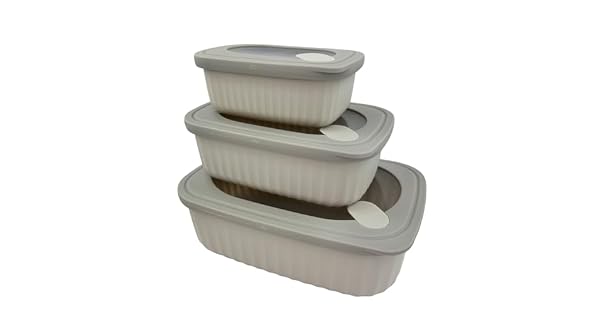 Nerthus FIH 1651 set recipientes hermticos con vlvula 380 ml 850 ml 1600 ml aptos microondas lavavajillas congelador conservacin alimentos