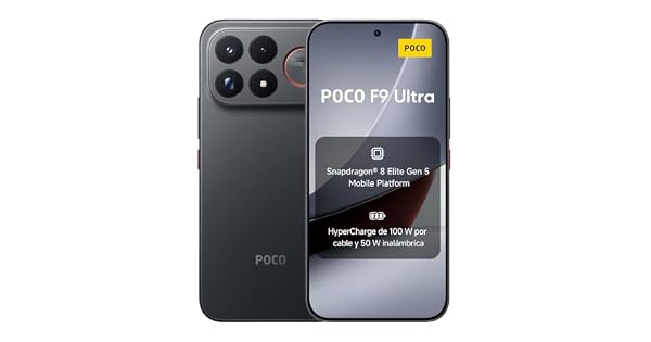 XIAOMI Poco F9 Ultra 12256 Negro 8050mAh Carga 100 W