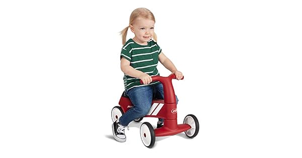 Radio Flyer Scoot About Sport Juguete correpasillos Rojo para nios pequeos de 1 a 3 aos