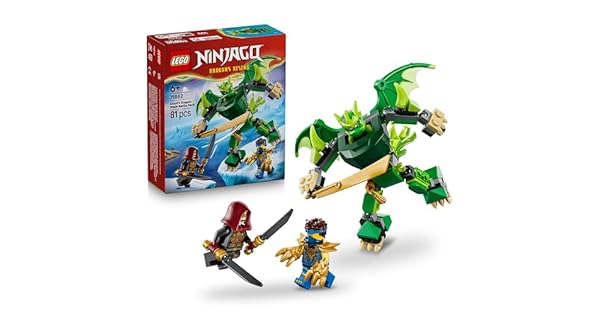LEGO Ninjago Pack de Combate Meca Dragn de Lloyd  Figura Articulada 3 Minifiguras y Catanas de Juguete  Decoracin para la Habitacin Infantil  Regalo para Nios de 6 Aos  71862