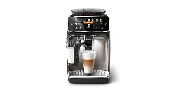 Philips Serie 5400 Cafetera Superautomtica  Sistema de Leche LatteGo 12 Variedades de Caf Pantalla Intuitiva 4 Perfiles de Usuario Cromado EP544790