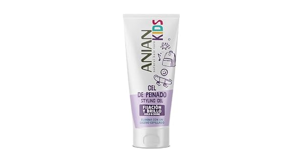 ANIAN KIDS  Gel Fijador para Nios 250 ml Facilita y Fija el Peinado Cabello ms Brillante Frmula Suave y Delicada Apto para Uso Diario No Deja Residuos en el Pelo