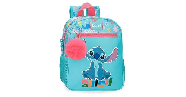 Joumma Disney Aloha Stitch Mochila Escolar Azul 23x28x10 cms Polister