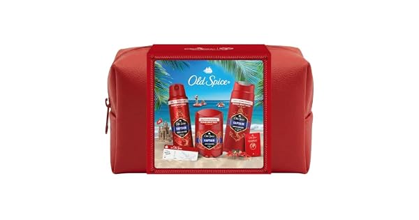 Old Spice Captain Set Regalo Neceser Desodorante en Barra y Gel De Ducha