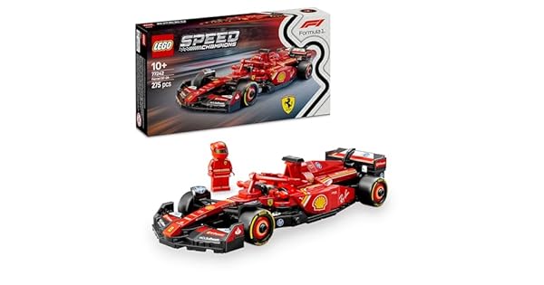 LEGO Speed Champions Coche de Carreras Ferrari SF24 F1 de Juguete  Maqueta de Vehculo Rojo de Frmula 1 y Minifigura de Piloto para Coleccionar  Regalo para Nios y Nias de 10 Aos 77242